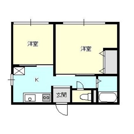 西新発田駅 徒歩16分 2階の物件間取画像